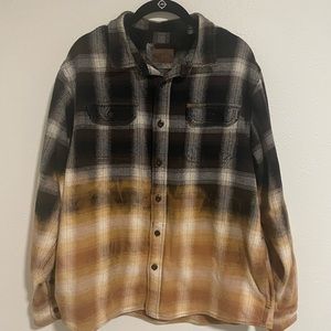 Oversized dip dyed flannel